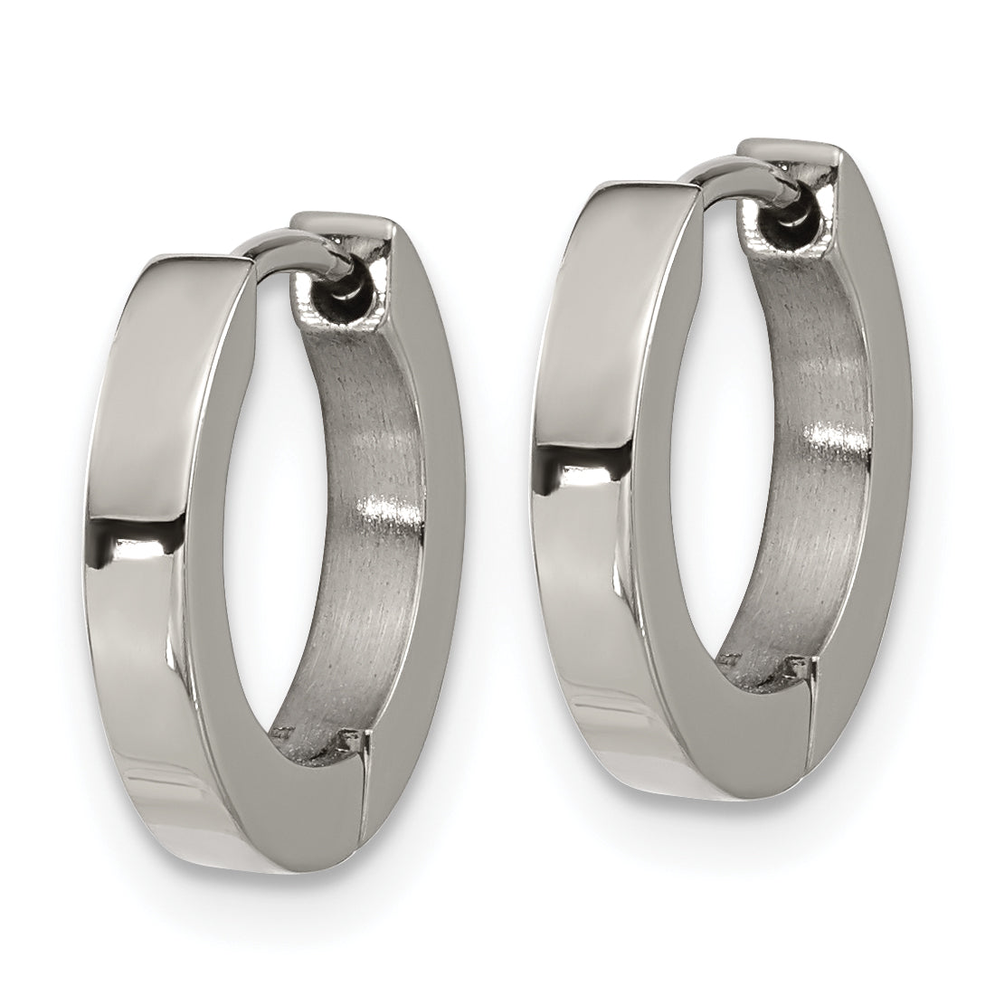 Chisel Titanium Polished 2.5mm Huggie Hoop Earrings