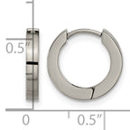 Titanium Polished Huggie Hoop Earrings for Women