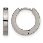 Titanium Polished Huggie Hoop Earrings for Women