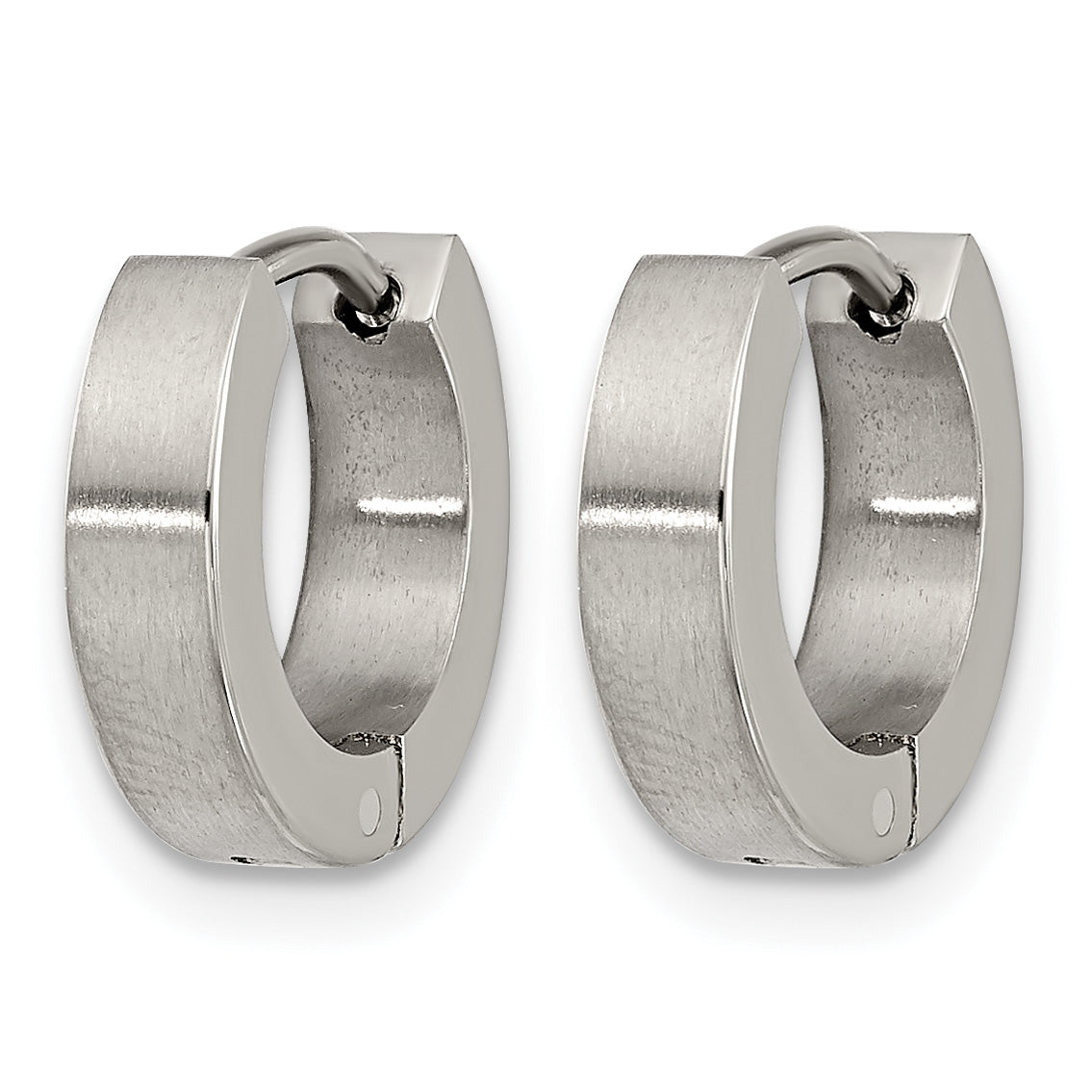 Titanium Polished Huggie Hoop Earrings for Women Secondary image