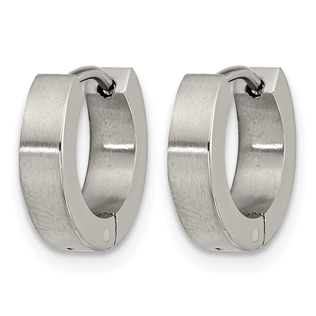 Titanium Polished Huggie Hoop Earrings for Women