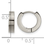 Titanium Polished Huggie Hoop Earrings for Women