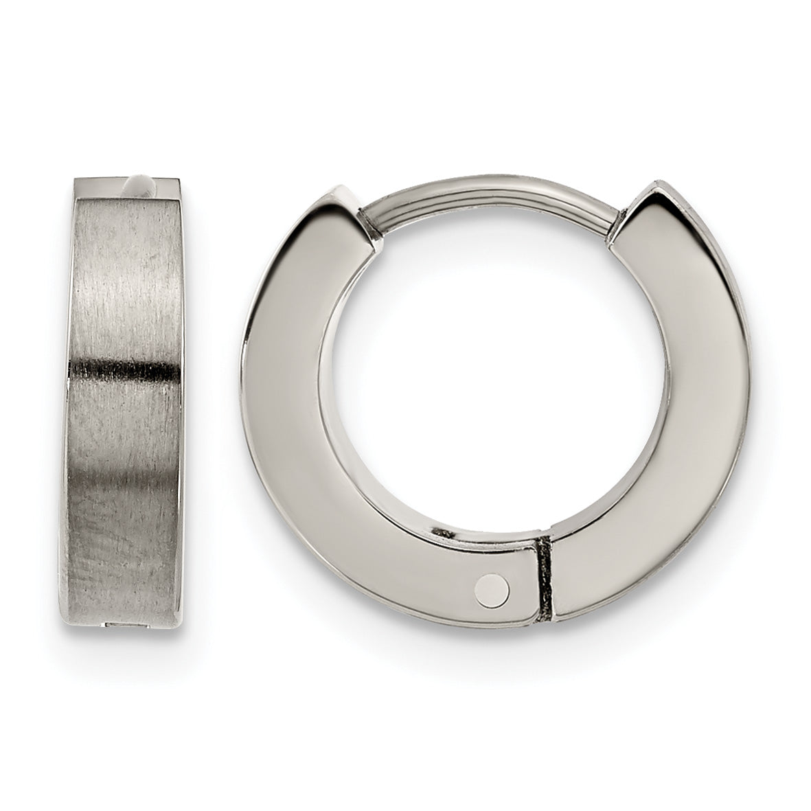 Titanium Polished Huggie Hoop Earrings for Women Main image