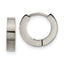 Chisel Titanium Brushed 3.5mm Huggie Hoop Earrings