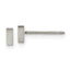 Chisel Titanium Brushed Rectangle Post Earrings