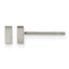 Titanium Brushed Button Earrings