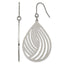 Polished Titanium Drop Earrings 26.25mm