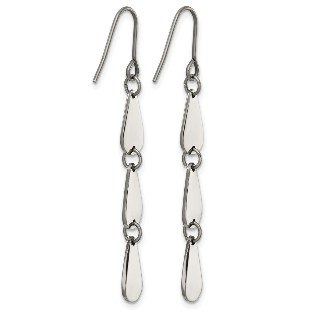 Titanium Teardrop Drop Dangle Earrings for Women