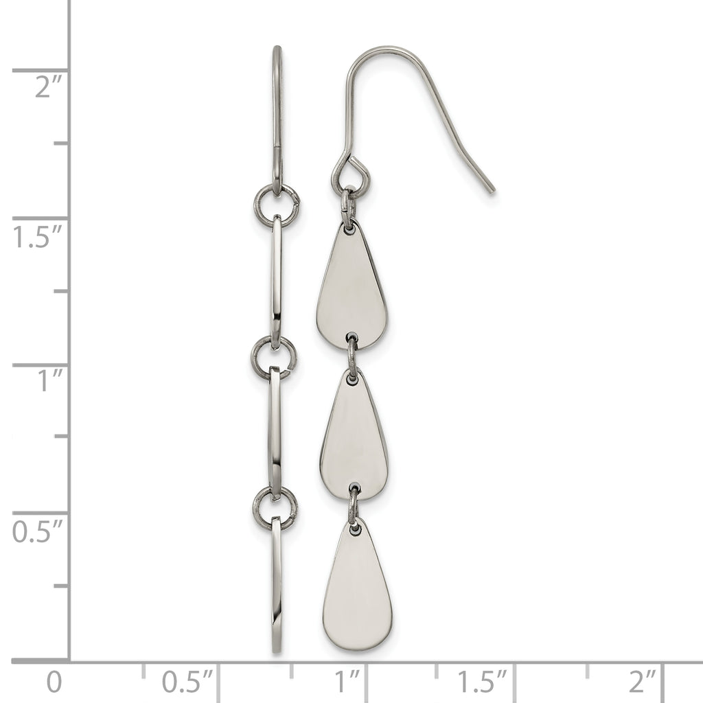 Titanium Teardrop Drop Dangle Earrings for Women