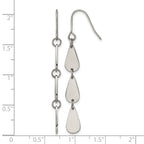 Titanium Teardrop Drop Dangle Earrings for Women