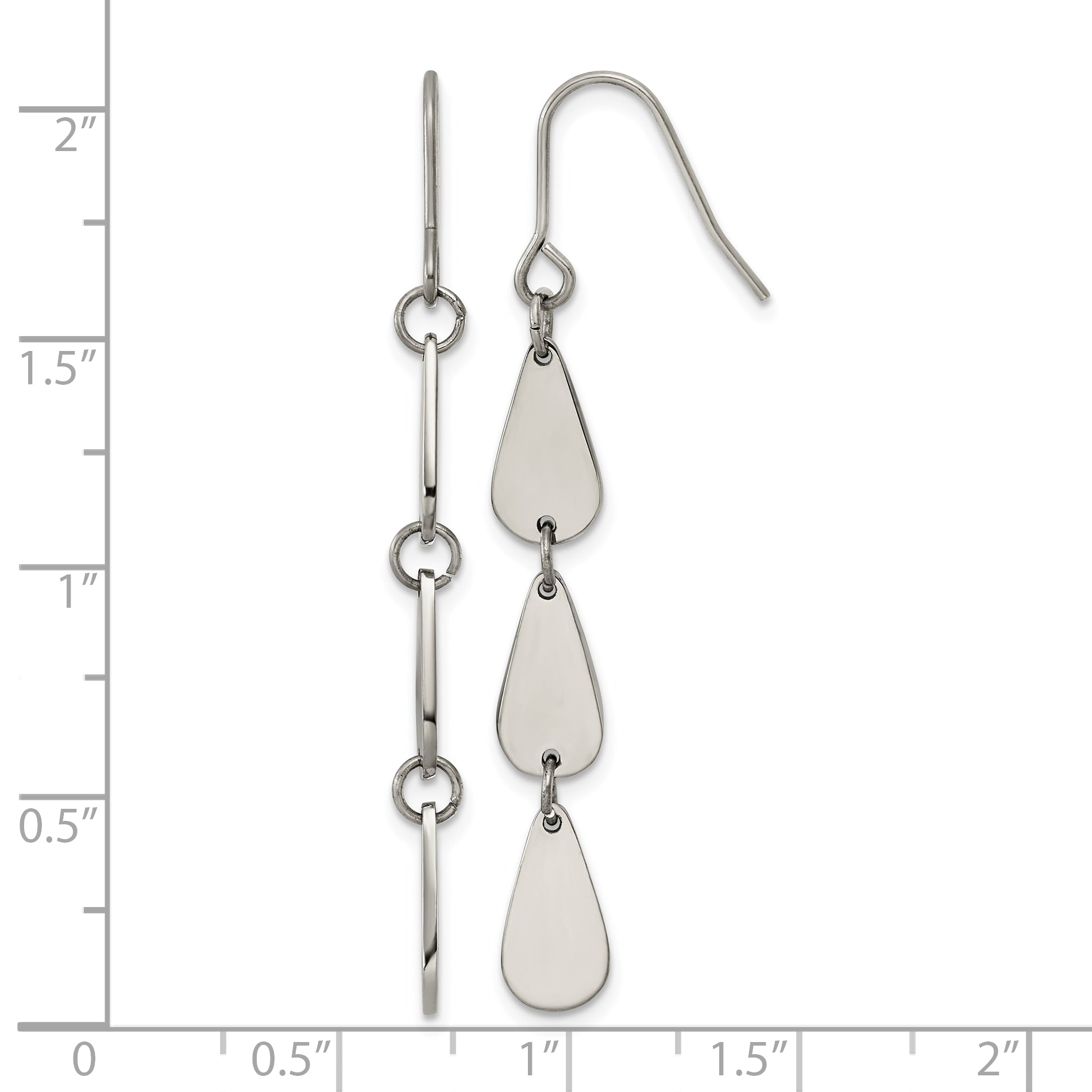 Titanium Teardrop Drop Dangle Earrings for Women