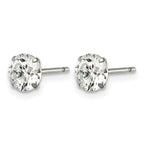 Titanium Cubic Zirconia Stud Earrings for Women