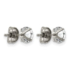 Titanium Cubic Zirconia Stud Earrings for Women