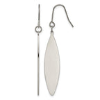 Titanium Leaf Drop Dangle Earrings for Women