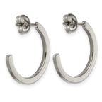 Titanium C-Hoop Earrings for Women