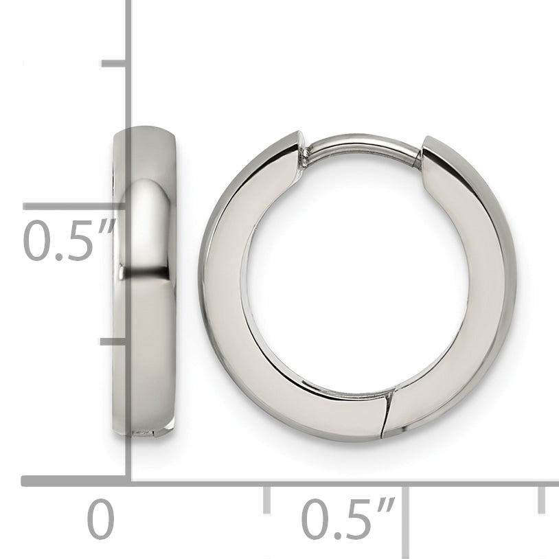 Titanium Hinged Huggie Hoop Earrings for Women