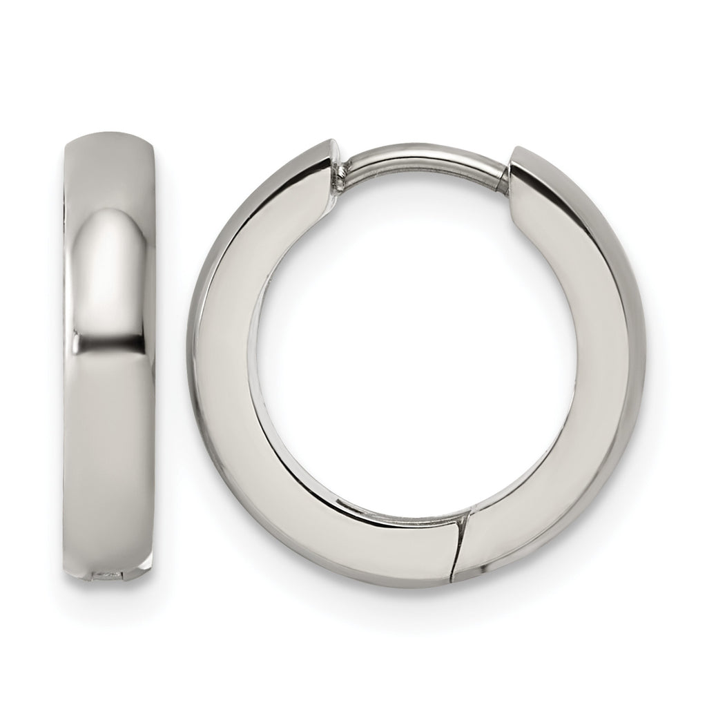 Titanium Hinged Huggie Hoop Earrings for Women