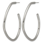 Polished Titanium Hoop Earrings 46.6mm