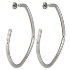 Titanium J-Hoop Earrings for Women