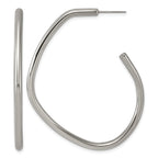 Titanium J-Hoop Earrings for Women