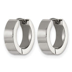 Titanium Resin Hinged Huggie Hoop Earrings for Women
