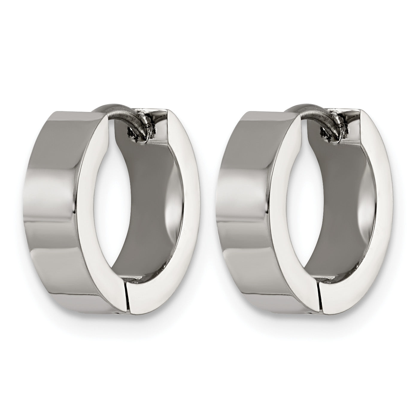 Titanium Resin Hinged Huggie Hoop Earrings for Women