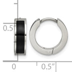 Titanium Resin Hinged Huggie Hoop Earrings for Women