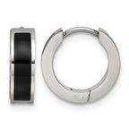 Titanium Resin Hinged Huggie Hoop Earrings for Women