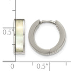 Titanium Hinged Huggie Hoop Earrings for Women