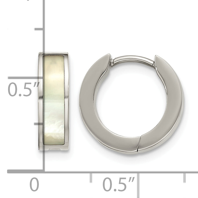 Titanium Hinged Huggie Hoop Earrings for Women