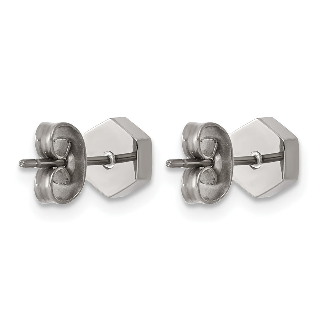 Titanium Button Earrings for Women
