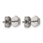Titanium Button Earrings for Women