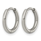 Titanium Hinged Cubic Zirconia Huggie Hoop Earrings for Women