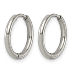 Titanium Hinged Cubic Zirconia Huggie Hoop Earrings for Women