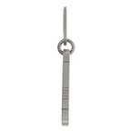 Chisel Titanium Brushed Squared Carabiner Key Ring