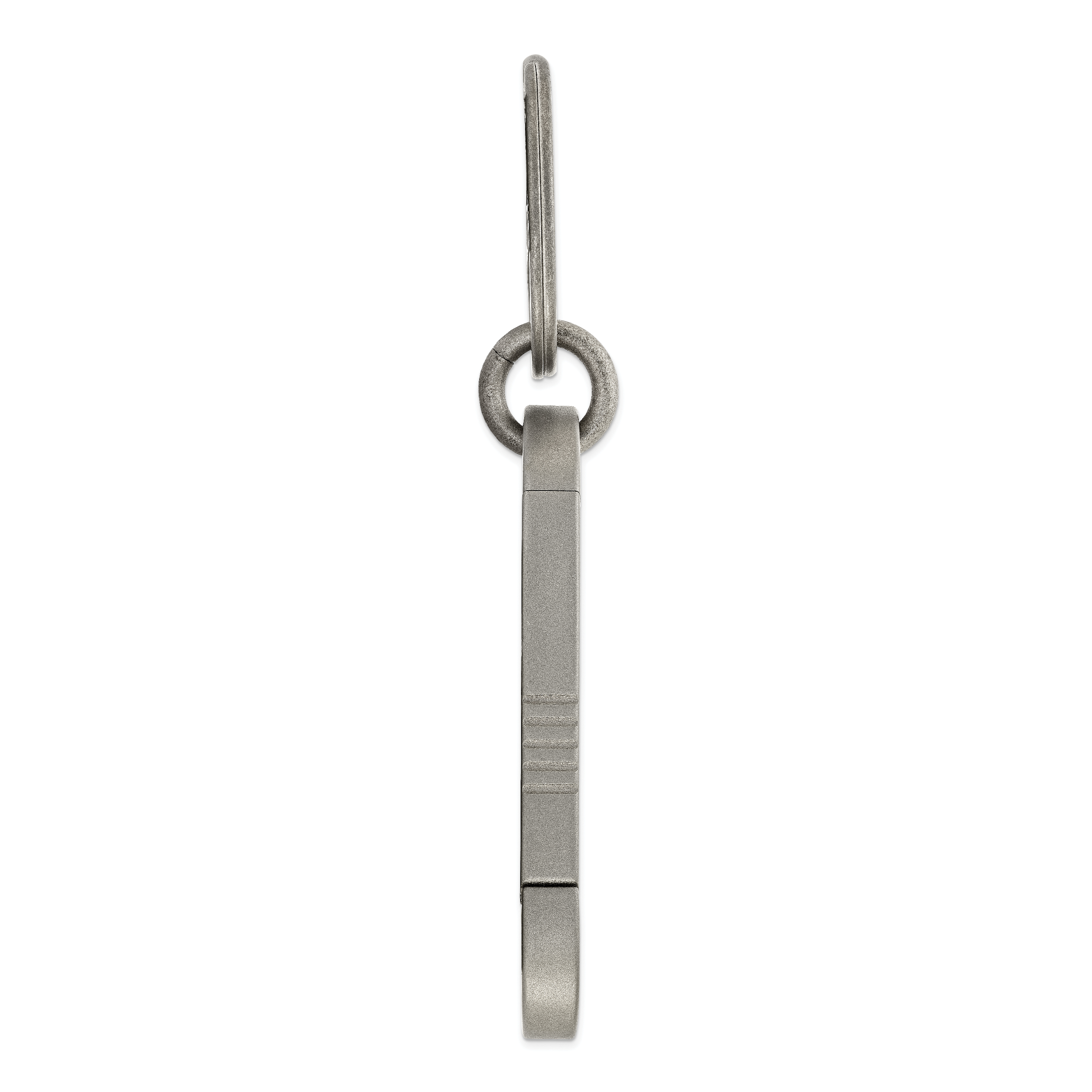 Chisel Titanium Brushed Carabiner Key Ring Secondary image