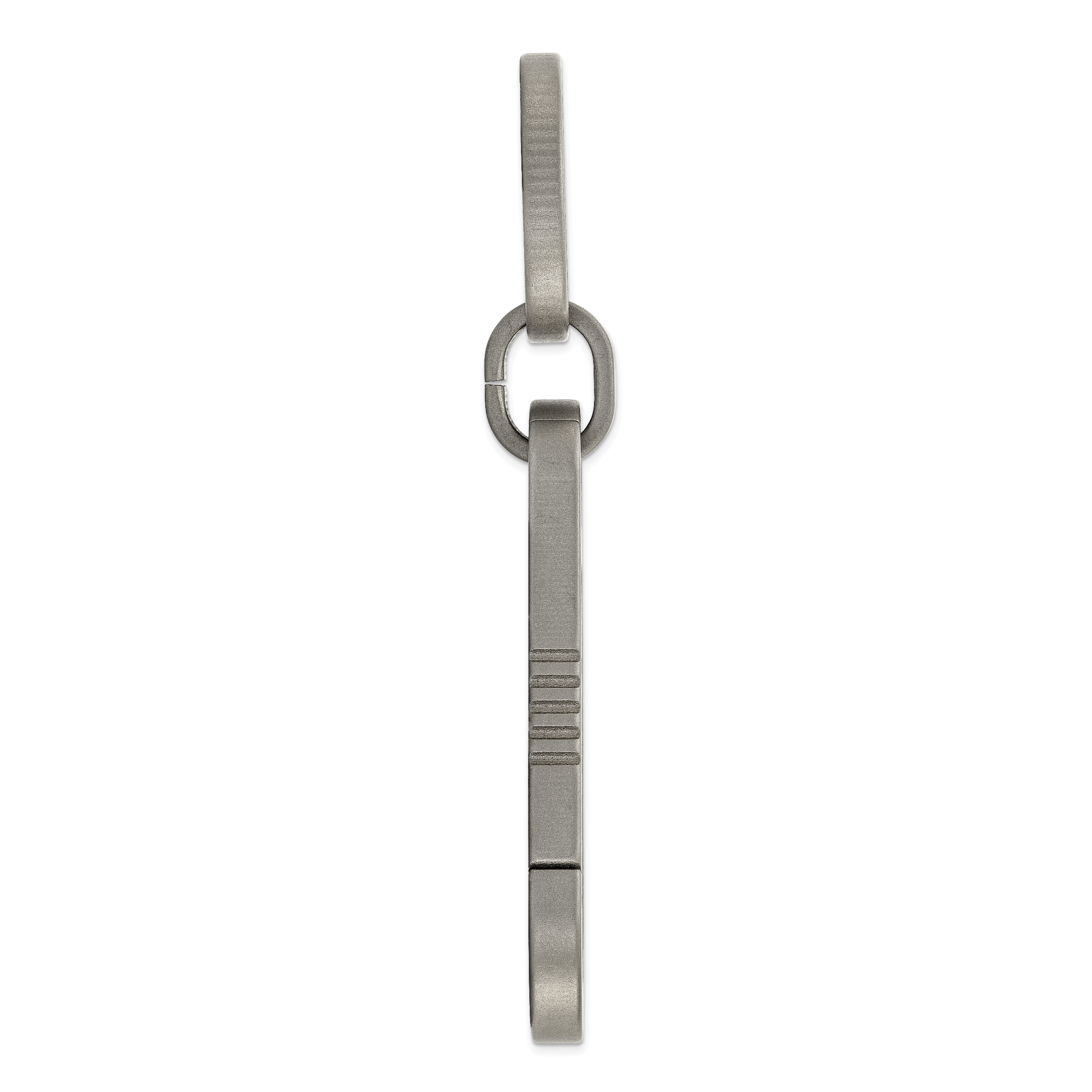 Chisel Titanium Brushed Carabiner Key Ring