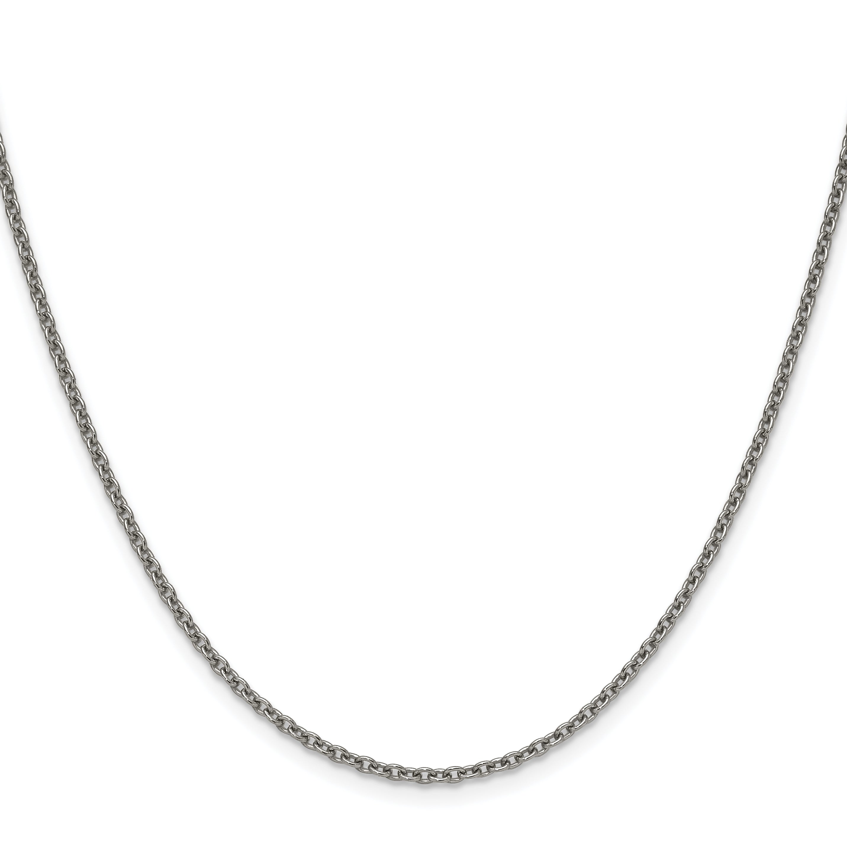 Titanium Cable Chain Necklace 2.25mm Secondary image