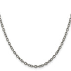 Chisel Titanium Polished 2.9mm Cable Chain