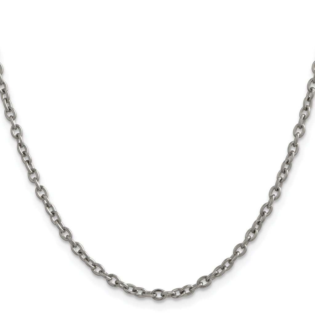 Titanium Cable Chain Necklace 2.9mm