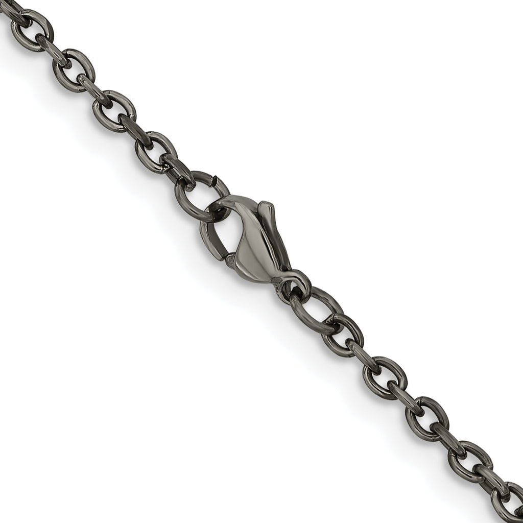 Chisel Titanium Polished 2.9mm Cable Chain