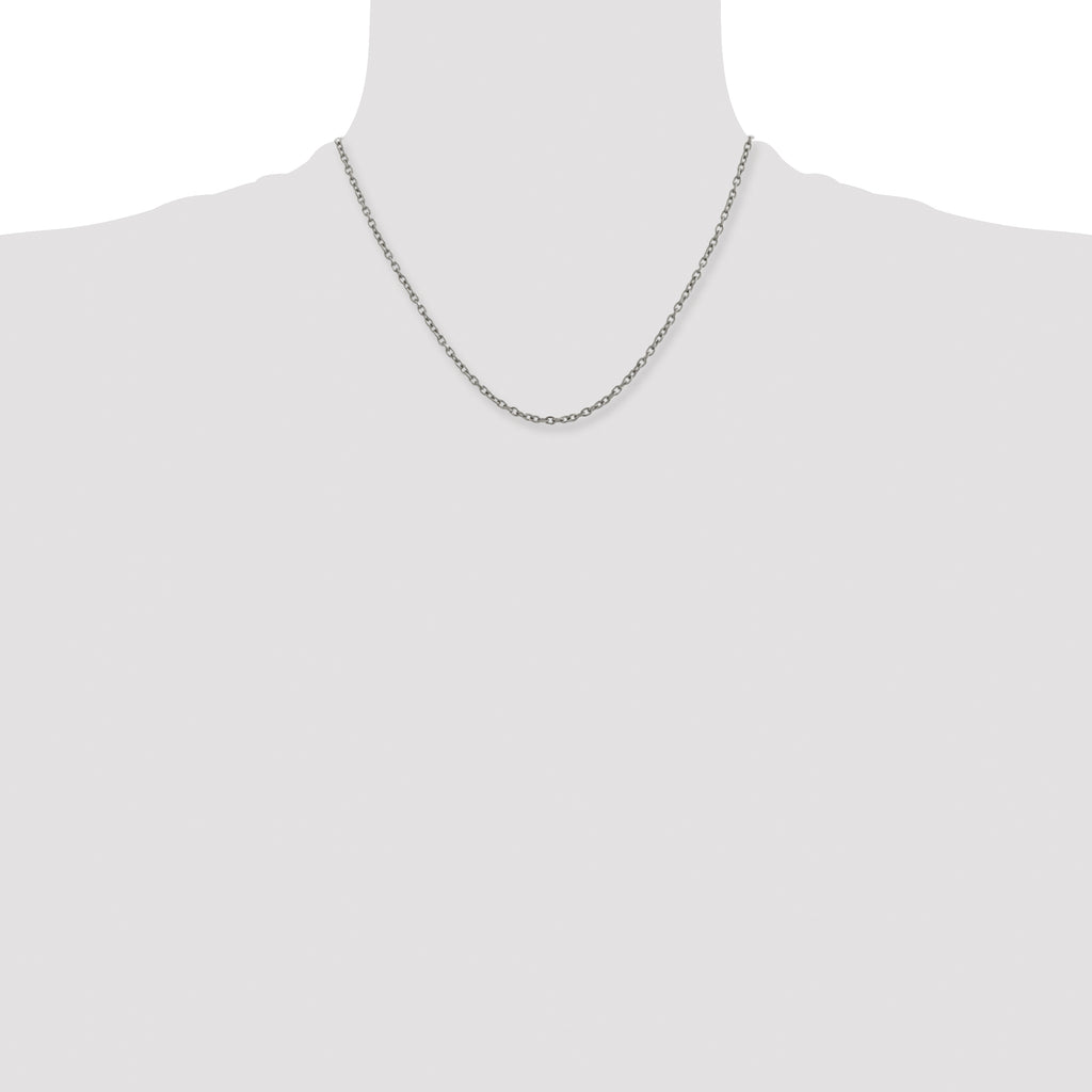 Titanium Cable Chain Necklace 2.9mm