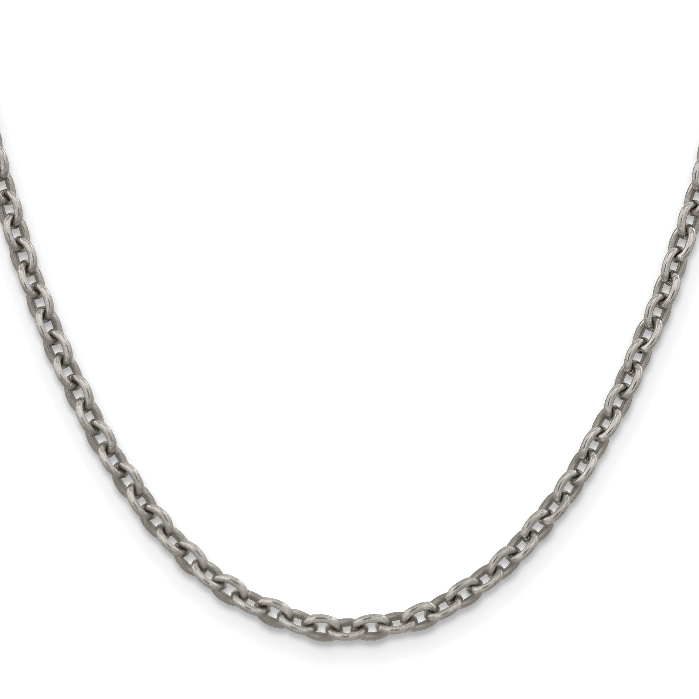Chisel Titanium Polished 3.5mm Cable Chain