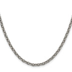 Titanium Cable Chain Necklace 3.5mm