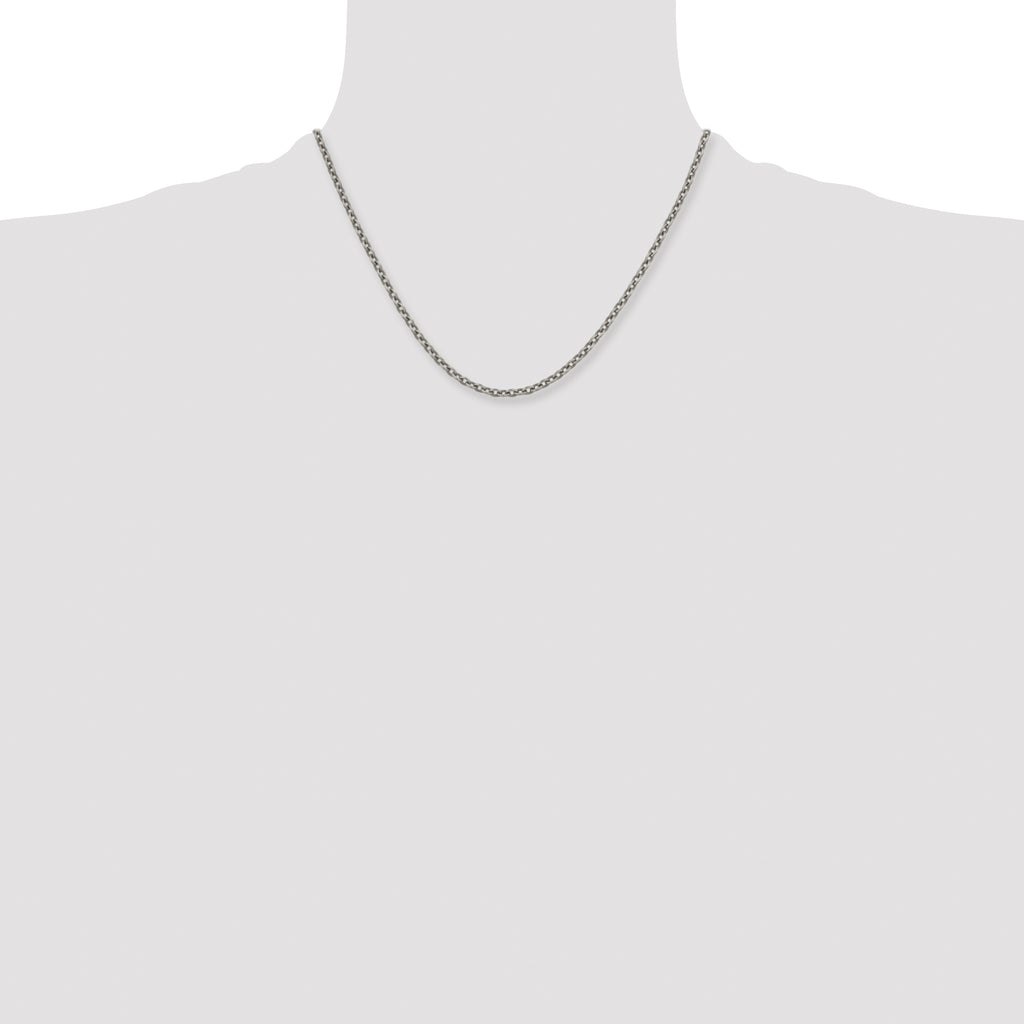 Titanium Cable Chain Necklace 3.5mm