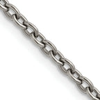Chisel Titanium Polished 3.5mm Cable Chain