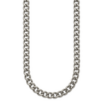 Chisel Titanium Polished 7.5mm Curb Chain