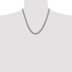 Chisel Titanium Polished 7.5mm Curb Chain