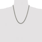 Chisel Titanium Polished 7.5mm Curb Chain
