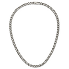 Chisel Titanium Polished 7.5mm Curb Chain